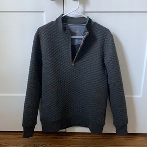 Mens quilted quarter zip